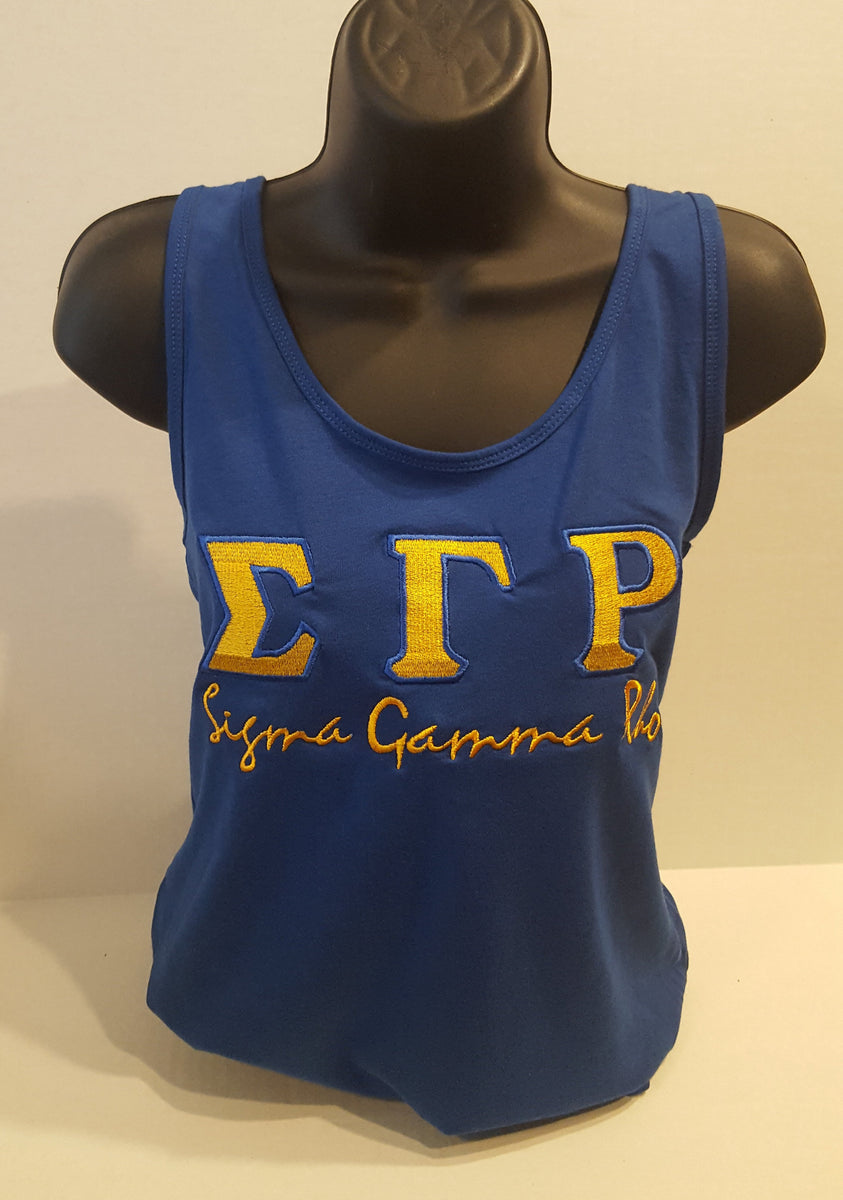 Sigma Gamma Rho Tanks Royal Klassy Greek Emblems