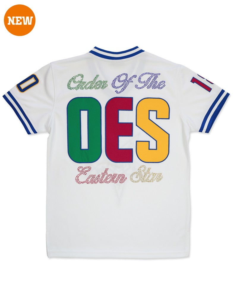 OES Pinstripe Baseball Jersey – 3 Sisters Embroidery