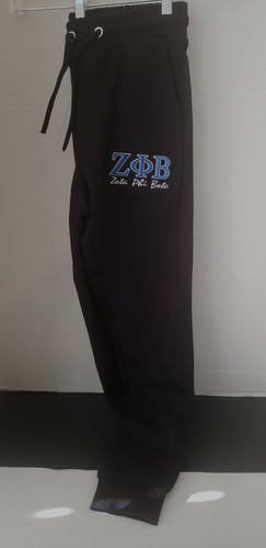 Zeta Phi Beta Joggers Blk(Bold)