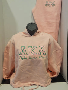 AKA Pink Bold Design(Drawstring Hoodie)