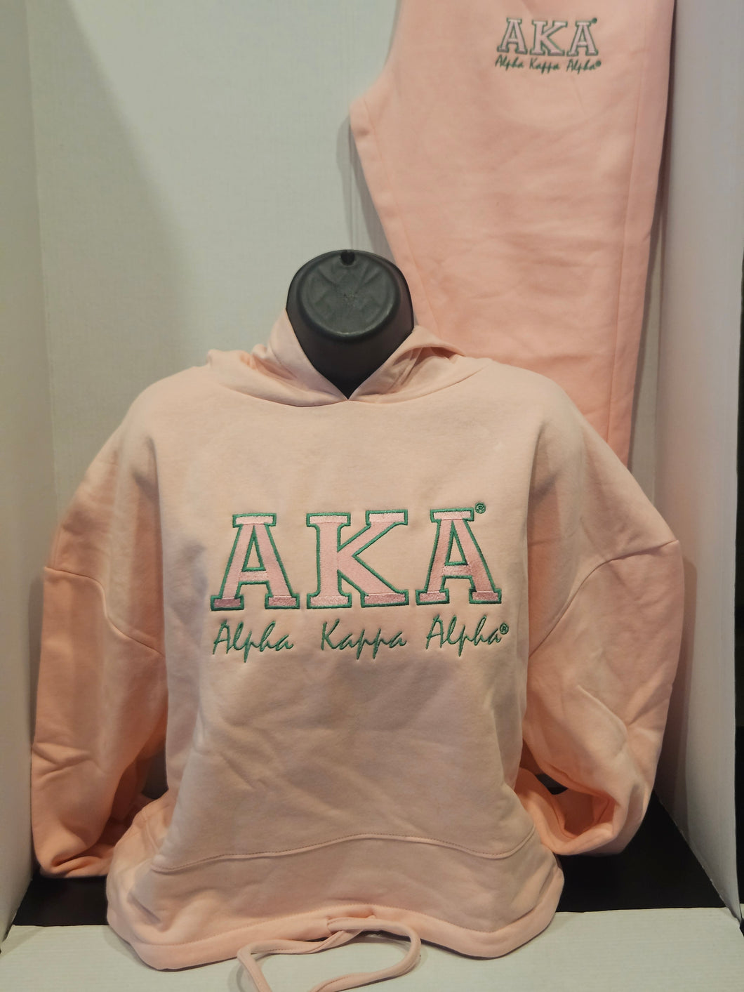 AKA Pink Bold Design(Drawstring Hoodie)