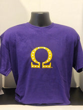 OMEGA PSI PHI OLDGOLD(Purple Omega)Tee