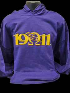 OMEGA PSI PHI PURPLE HOODIE(1911 LBolt)