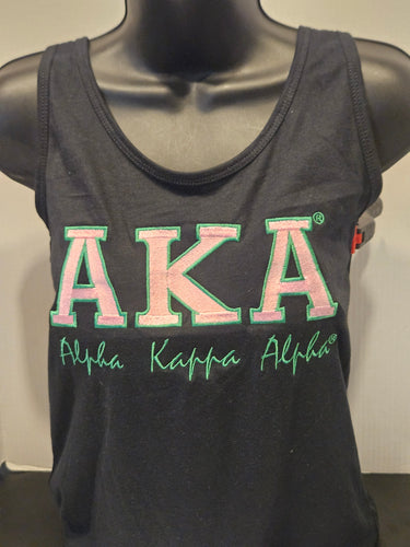 AKA (BOLD) Racer BackTank(BLACK)