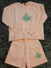 AKA Black Crewneck Short-Set(IVY design-Side zipper)