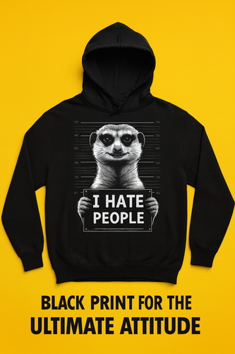 Introvert Black Hoodie(Limited Edition-Unisex)