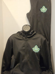 AKA Black Sweatsuit Zipup(Ivy)