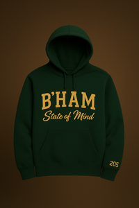 B'Ham "State Of Mind" Hoodie(Crimson/Gold)Unisex