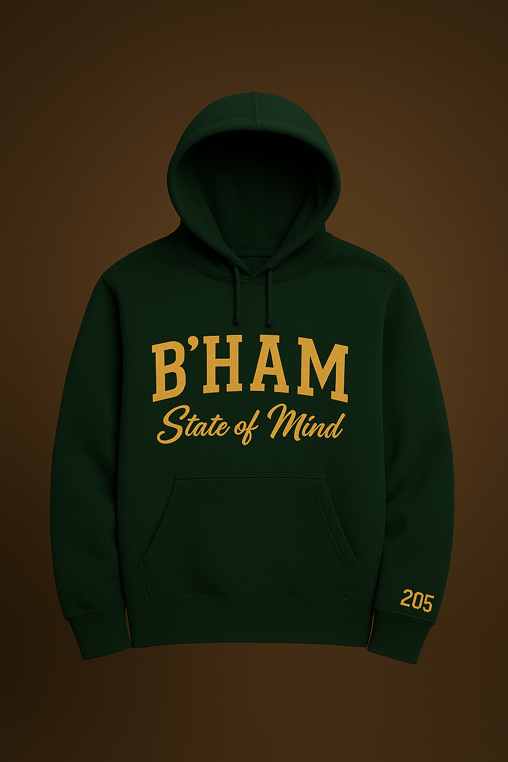 B'Ham State of Mind Hoodie(Green/Gold)