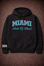 MIAMI "State Of Mind" Hoodie(Black)Unisex