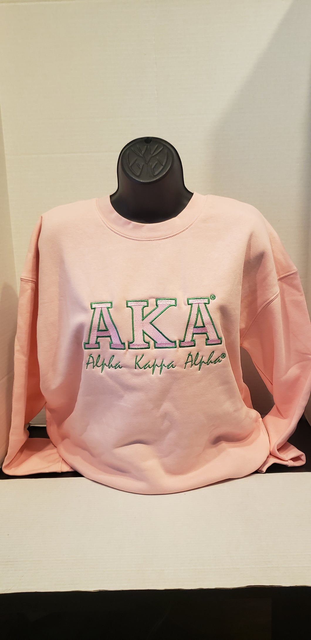 AKA Pink Crewneck(Tail design-Side zipper)