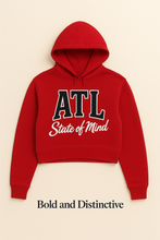 ATL"State Of Mind" Cropped Hoodie(Black)