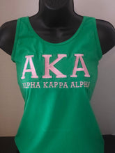 AKA Racer Back Tank - Bold 2 (Green/Pin)
