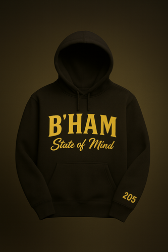 B'Ham State of Mind Hoodie(Blk/Gold)