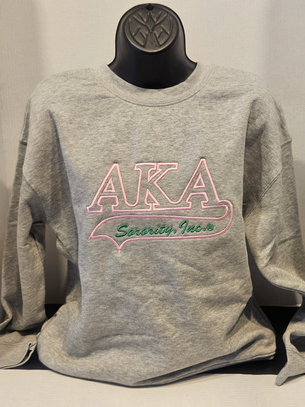 AKA Grey Crewneck(Tail design-Side zipper)