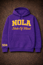 NOLA "State Of Mind" Hoodie(Black/Purple)Unisex