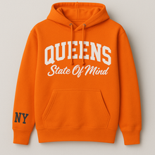 Queens "State Of Mind" Hoodie(Orange/Blue/White)Unisex