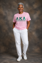 AKA BOLD Tee 2(Pink/Grn)