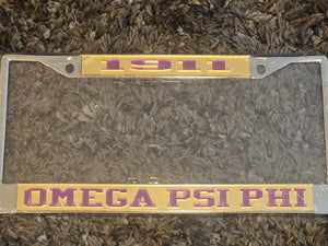 Omega Psi Phi License Frame