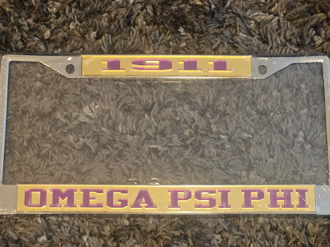 Omega Psi Phi License Frame