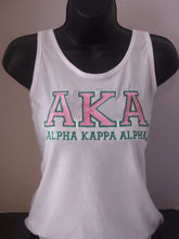 AKA Racer Back Tank - Bold 2 (Green/Pin)