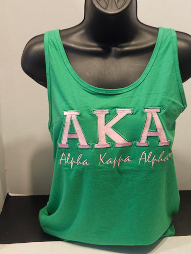 AKA (BOLD) Racer BackTank(GREEN)