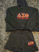 DST Crewneck Short Set(Blk-Side Zipper)
