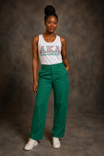 AKA Racer Back Tank - Bold 2 (White/Pink/Grn)