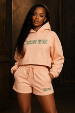 AKA Skee Wee Hoodie Short Set - Drawstring (Pink)
