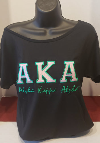AKA(BOLD Dolman TEE (BLACK)