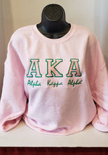 ALPHA KALPHA KAPPA ALPHA(Bold)CREWNECK SWEATSHIRT( Green)