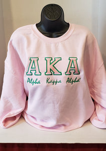 ALPHA KALPHA KAPPA ALPHA(Bold)CREWNECK SWEATSHIRT( Green)