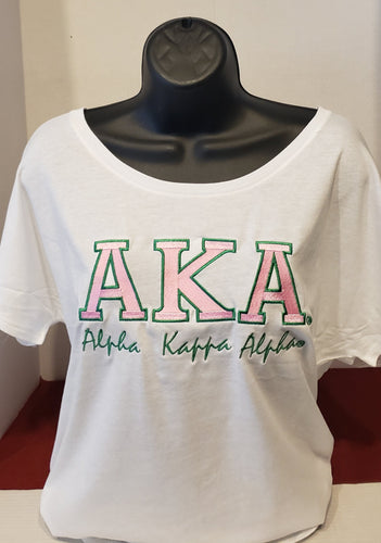 AKA(BOLD Dolman TEE (White)
