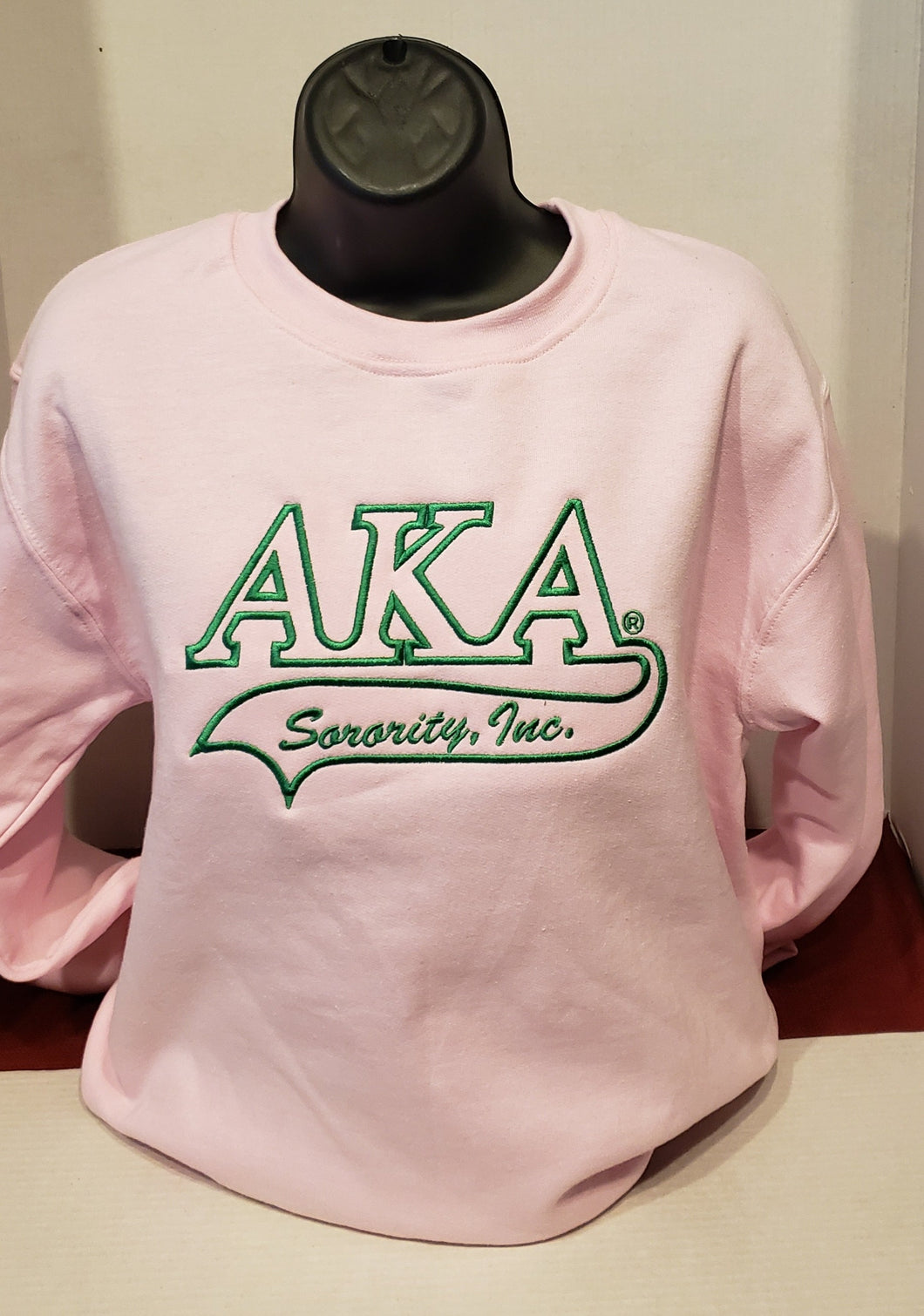 ALPHA KAPPA ALPHA CREWNECK SWEATSHIRT PINK(Tail design)