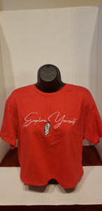 Explore Yourself Red(Red Storm)Crop Tee