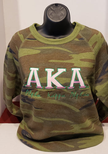 AKA CAMO Crewneck Sweatshirt(Bold)