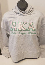 ALPHA KAPPA ALPHA Grey (BOLD CROPPED) Grey Sport Hoodie