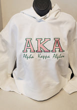 ALPHA KAPPA ALPHA Grey (BOLD CROPPED) Grey Sport Hoodie