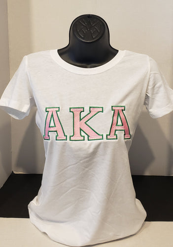 ALPHA KAPPA ALPHA(Bold AKA) White Tee