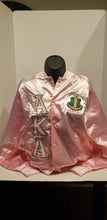 Alpha Kappa Alpha Bomber Satin Jacket(Pink/Pink)
