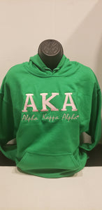 ALPHA KAPPA ALPHA Green(BOLD) Hoodie
