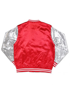 Delta Sigma Theta Satin Sequins Jacket(Red)
