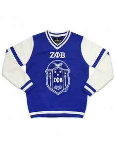 Zeta Phi Beta V-Neck Sweater